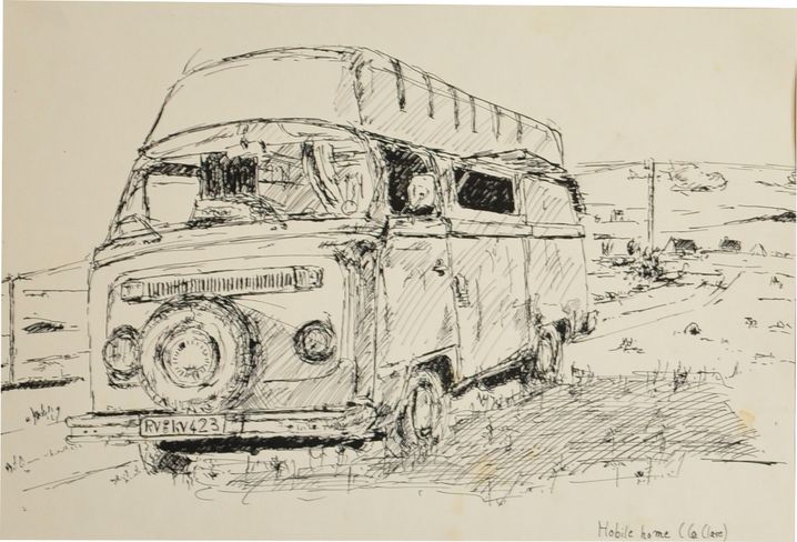 Bus als mobile home in Irland